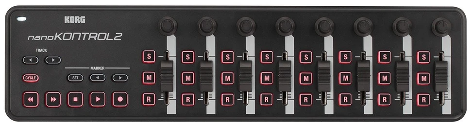 Korg nanoKONTROL2 - MIDI controller, juodas