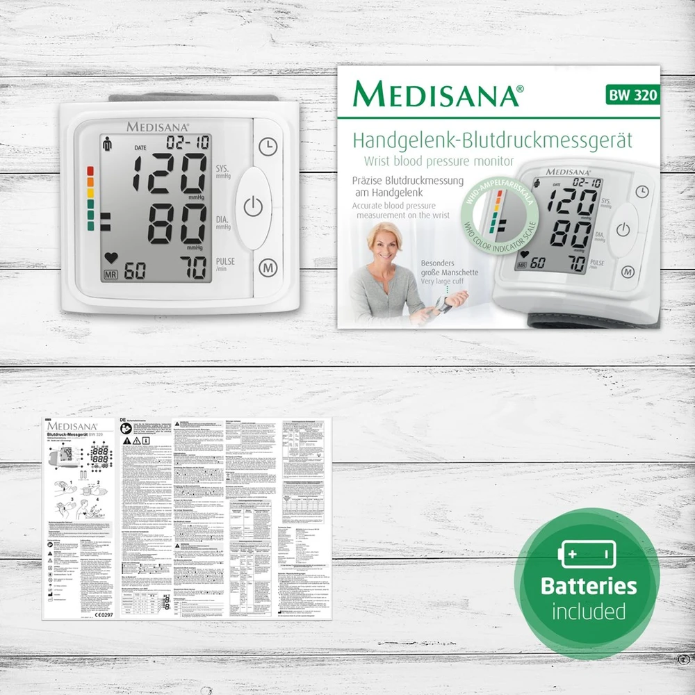 Medisana BW 320 Riešo kraujospūdžio matuoklis