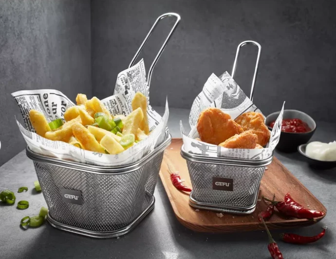 Didelis gruzdintų bulvyčių krepšelis Gefu BBQ G-89528