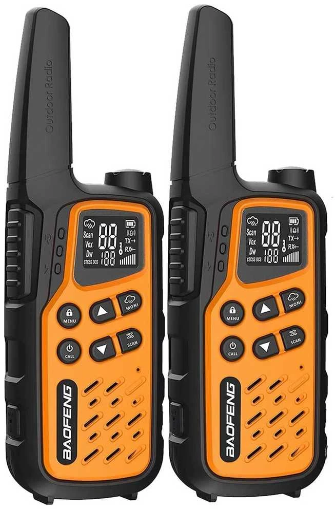 Krótkofalówka baofeng bf-t25e oranžinė, 2 sztuki