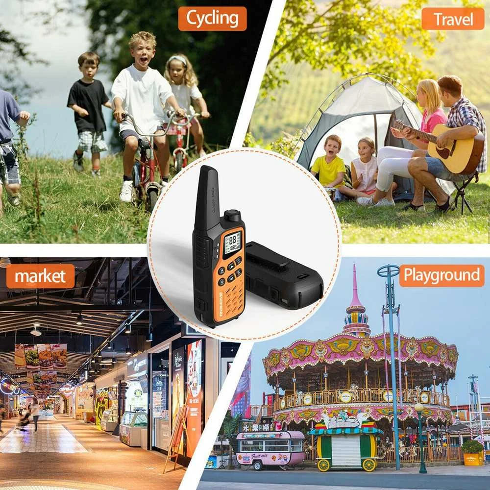 Krótkofalówka baofeng bf-t25e oranžinė, 2 sztuki