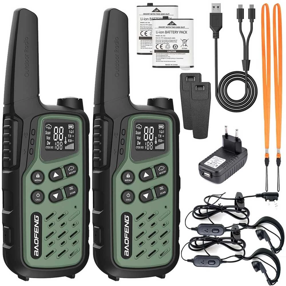 Walkie-Talkie Baofeng BF-T25E Žalias, 2 pieces