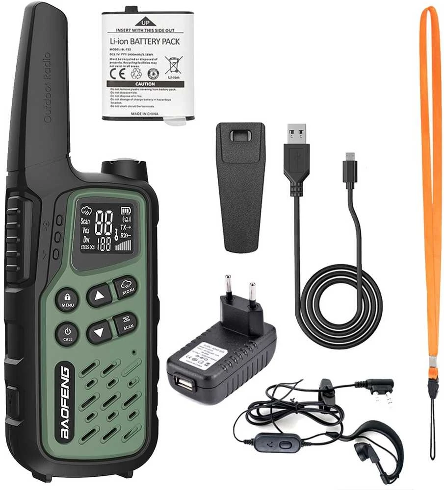 Walkie-Talkie Baofeng BF-T25E Žalias, 2 pieces