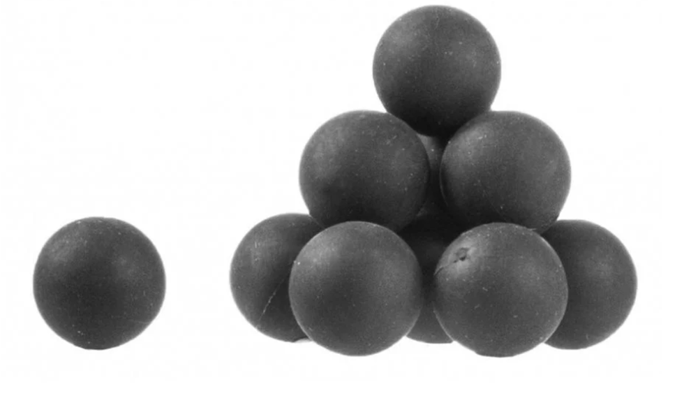 Gumos ir metalo rutuliai Guard Power cal. 43-100 vnt.