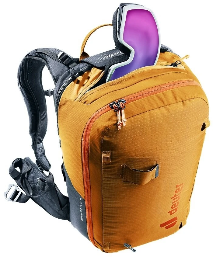 DEUTER Alproof Lite 20 SL Backpack Cinnamon/Juodas + DEUTER Wash Center I Toiletry Bag Raisin/Caspia