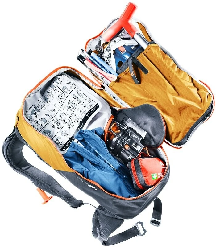 DEUTER Alproof Lite 20 SL Backpack Cinnamon/Juodas + DEUTER Wash Center I Toiletry Bag Raisin/Caspia