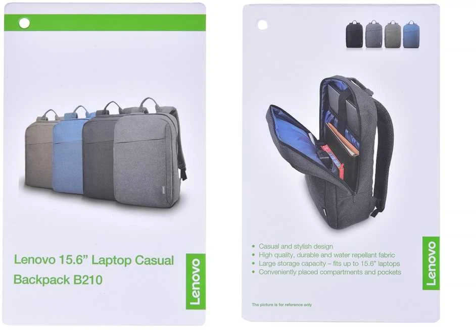 Kuprinė lenovo 15.6 laptop casual backpack b210 žalias