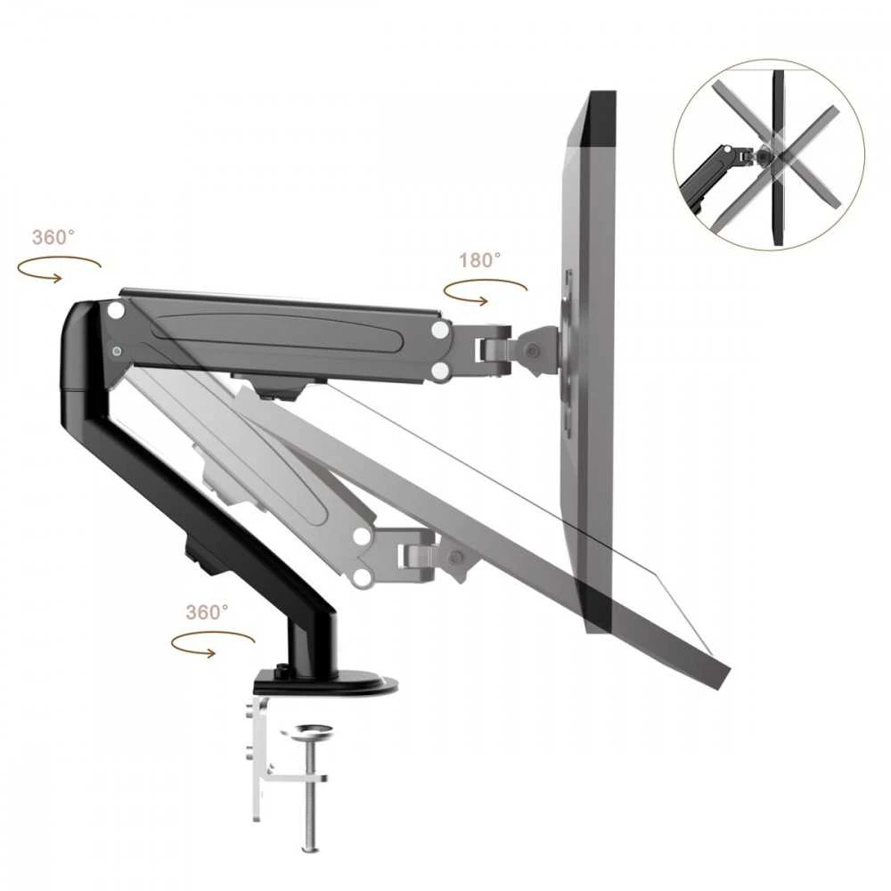 Laikiklis Maclean uchwyt do monitora juoda mc-860n