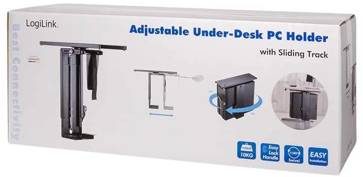 Laikiklis Logilink Desk-Mounted CPU Holder EO0031 Juodas