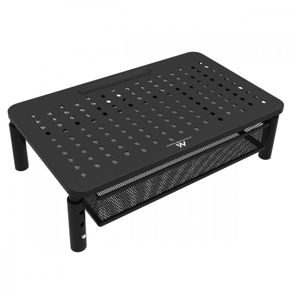 Monitoriaus Stovas - Maclean MC-947 Reguliuojamas Juodas 13-32"