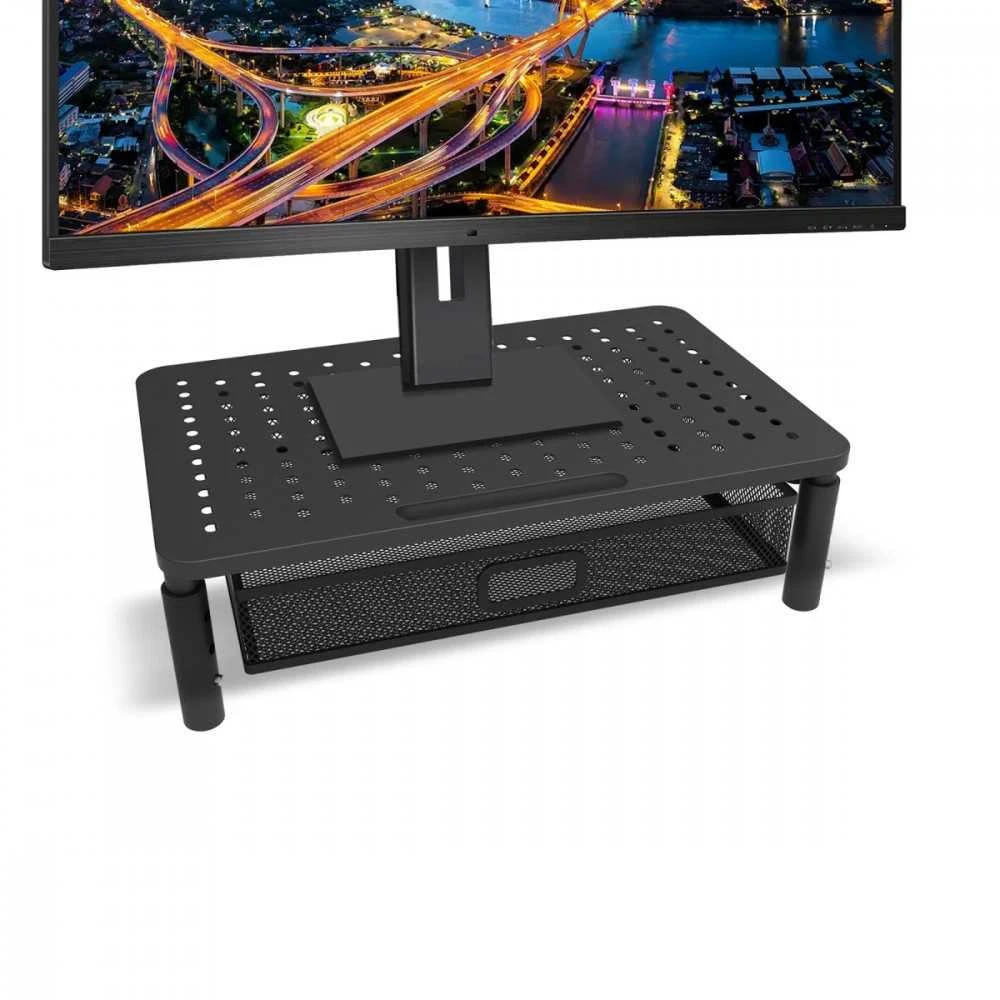 Monitoriaus Stovas - Maclean MC-947 Reguliuojamas Juodas 13-32"