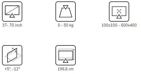 Laikiklis Neomounts Mobilus stovas fl50-550bl1
