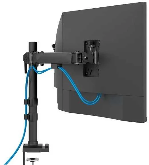 NEOMOUNTS NERO TRIPAČIO PLOKŠČIO EKRANO STALO MONTAVIMAS (TELEFONO LAIKIKLIS + QUICK-FIX spaustukas / GROMMET)