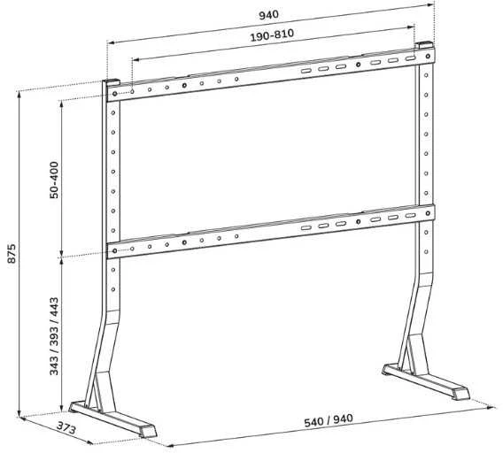 Laikiklis NEOMOUNTS TV DESK STAND 45-90? (LEGS)