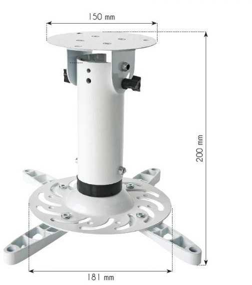 Projektorius Techly ICA-PM 200WH projektoriaus stovas Lubos Balta