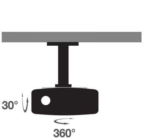 Projektorius Techly ICA-PM 200WH projektoriaus stovas Lubos Balta