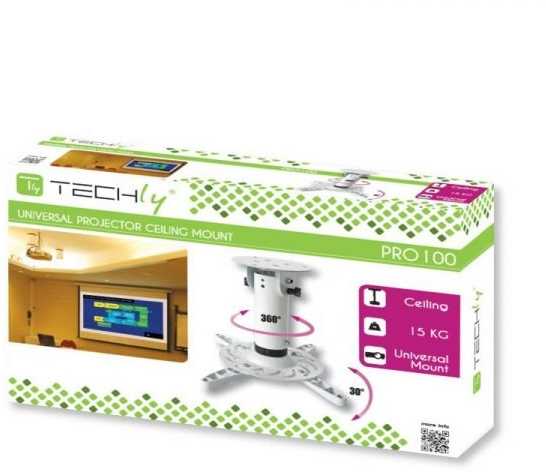 Projektorius Techly ICA-PM 200WH projektoriaus stovas Lubos Balta