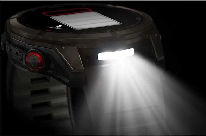 Išmanusis laikrodis Garmin fēnix® 8 Pro – 51 mm, AMOLED Sapphire, Pilkos anglies spalvos DLC titanas su juodos / pilkos akmenukų spalvos silikoniniu dirželiu | 010-03199-01