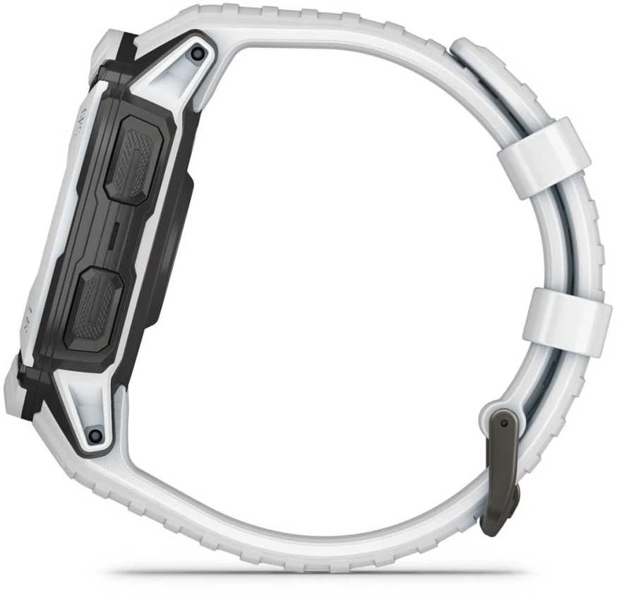 Išmanusis laikrodis Garmin Instinct 2X Solar, Juodos ir baltos spalvų korpusas su baltos spalvos dirželiu
