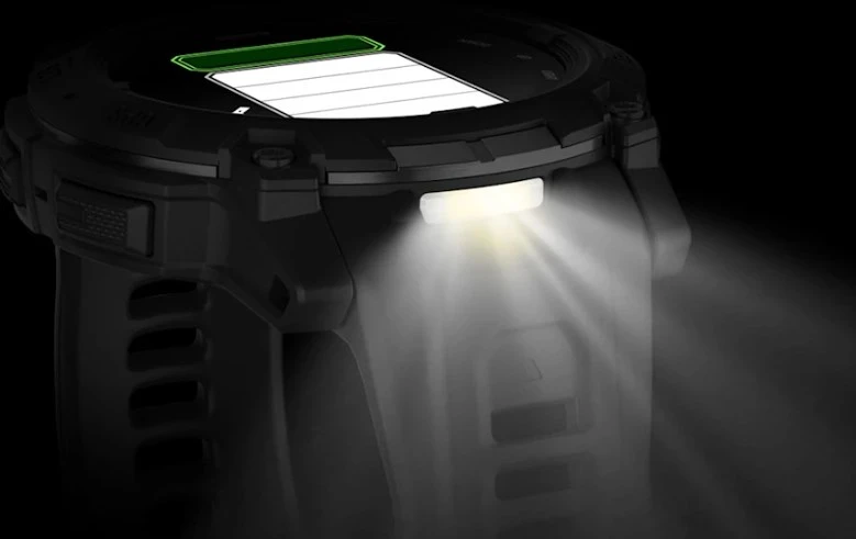IIšmanusis laikorodis Garmin Instinct® 3 – 50 mm, AMOLED, Tactical Edition  Juodas su juodu dirželiu
