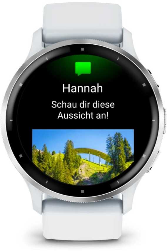 Išmanusis laikrodis Garmin Venu® 3, 45 mm, Sidabro spalvos nerūdijančiojo plieno apvadas su baltojo akmens korpusu ir silikoniniu dirželiu