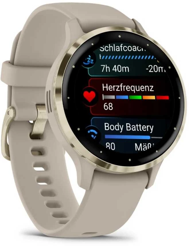 Sportinis laikrodis garmin venu 3s amoled 41mm french pilkas