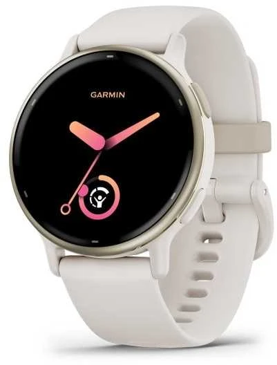 „Garmin vivoactive 5“ AMOLED sportinis laikrodis, 42 mm, dramblio kaulo spalvos