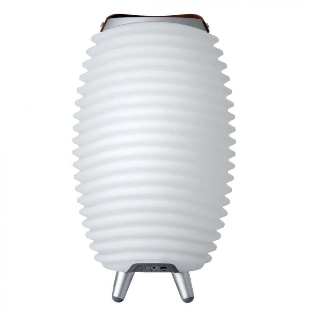 Kooduu synergy 35 LED lempa su garsiakalbiu ir gėrimų aušintuvu - 41 x 24 cm, balta