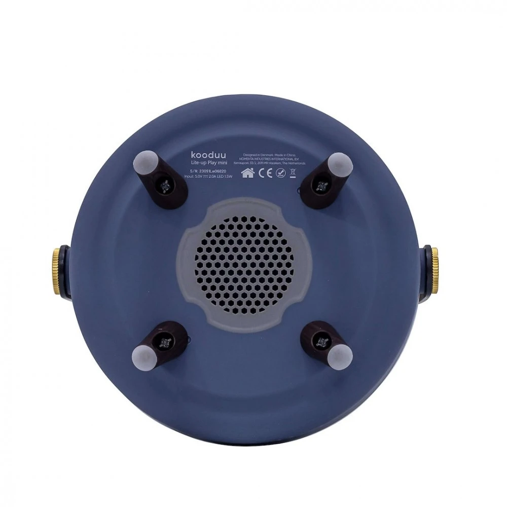 Kooduu - Lite-up Mini LED lempa su įmontuotu Bluetooth garsiakalbiu (JBL garsas), Ocean Mėlyna