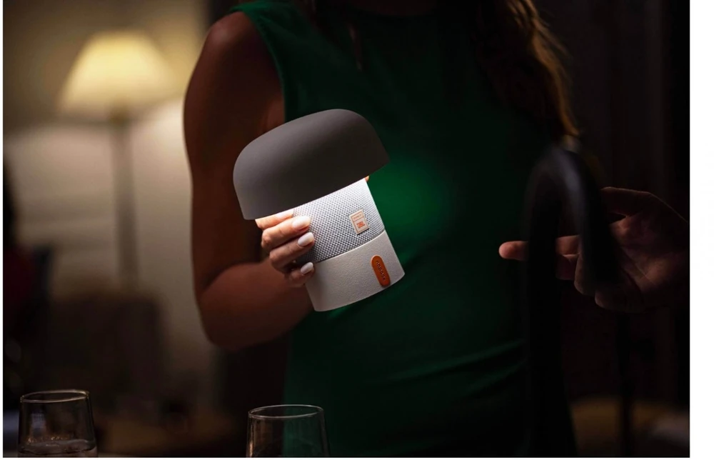 Kooduu SOUND BY JBL Sensa Play Mini kolonėlė/šviestuvas su JBL garso sistema, Oranžinis