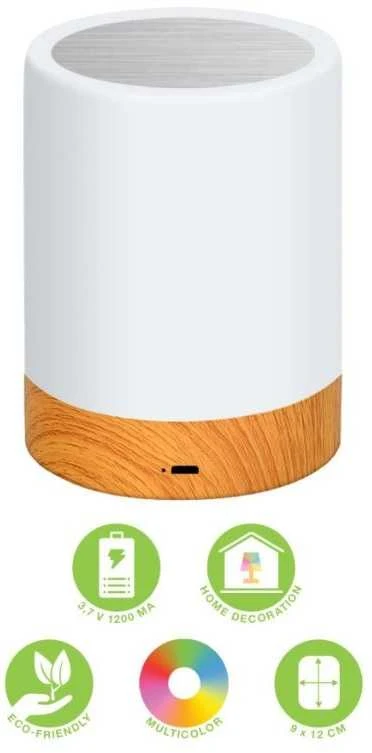 Techly Lampka led rgb touch