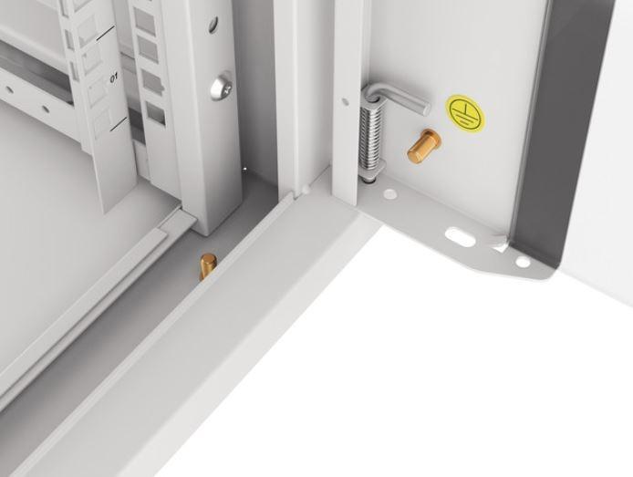 LANBERG 19 colių sieninis stovas 4U/570x600 išmontuojamas greitai surenkamas flat pack pilkas