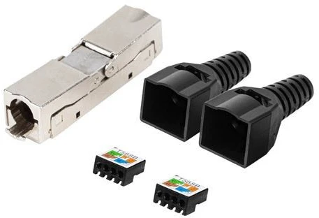 LANBERG 2x RJ-45 FTP cat 6 kištukas 8P8C adapteris be įrankių