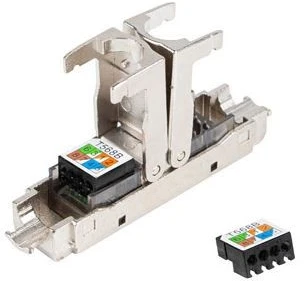 LANBERG 2x RJ-45 FTP cat 6 kištukas 8P8C adapteris be įrankių