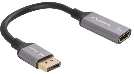 Lanberg adapter Displayport - HDMI 8K 20cm sidabrinė