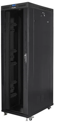 LANBERG laisvai pastatomas stelažas 19 colių spintelė 42U 800x1200 stiklinės durys LCD butas juodas