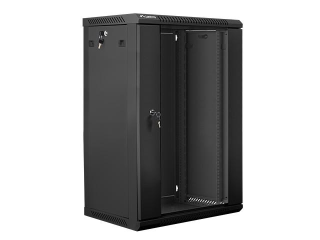 LANBERG WF01-6418-10B sieninis stovas 19 colių išmontuojamas plokščias paketas 18U/600x450mm juodas
