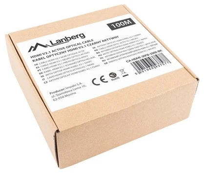 LANBERG HDMI v2.1 8K M/M kabelis 100m optinis AOC