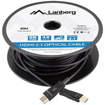 LANBERG HDMI v2.1 8K M/M kabelis 80m optinis AOC