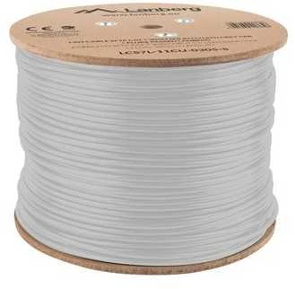 LANBERG LAN kabelis SFTP kat.7 305m solid CU LSZH pilkas CPR fluke praėjo