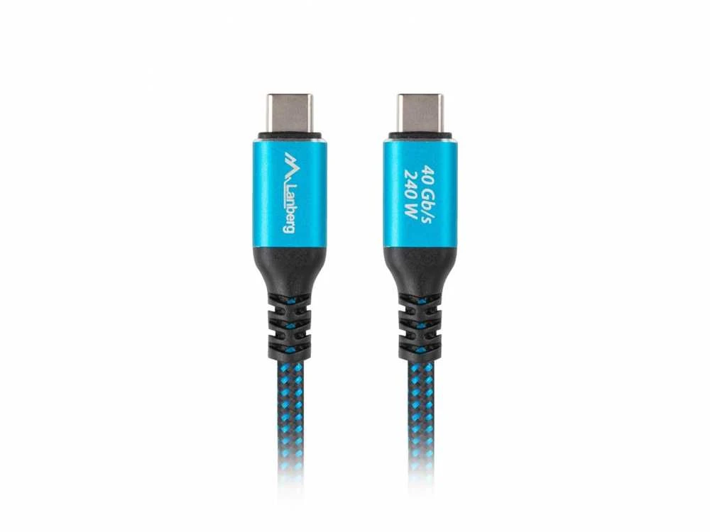 Lanberg | USB-C M/M 4.0 LAIDAS 240W 8K 60Hz | CA-CMCM-44CU-0005-BK