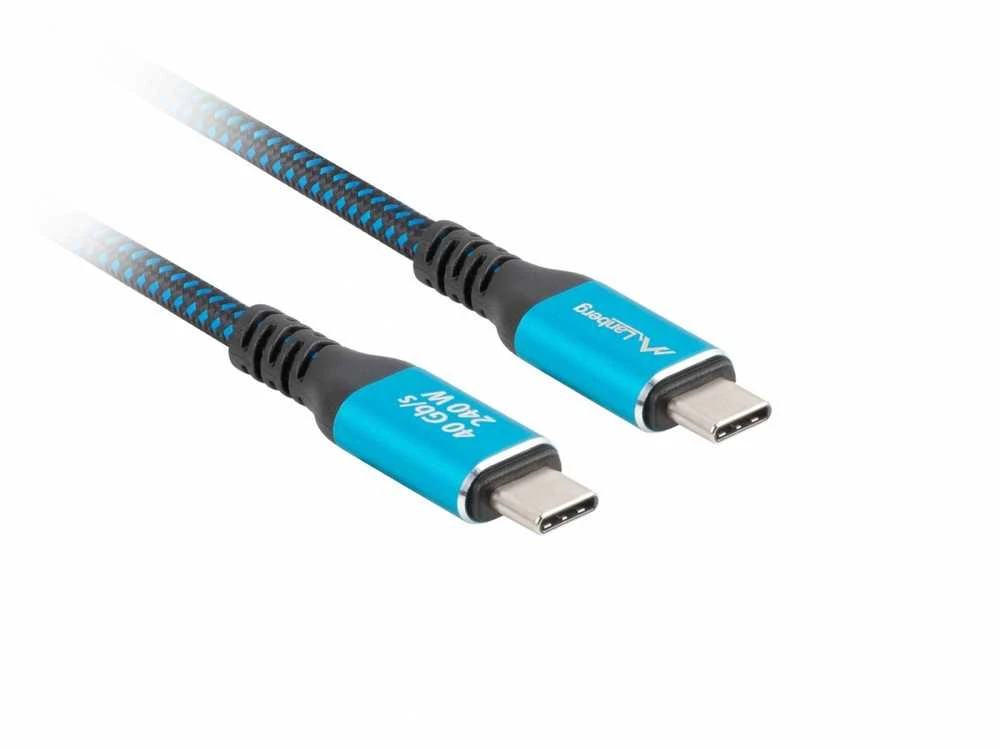 Lanberg | USB-C M/M 4.0 LAIDAS 240W 8K 60Hz | CA-CMCM-44CU-0005-BK