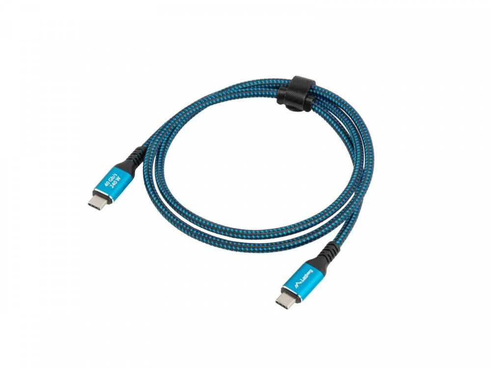 Lanberg | USB-C M/M 4.0 LAIDAS 240W 8K 60Hz | CA-CMCM-44CU-0005-BK