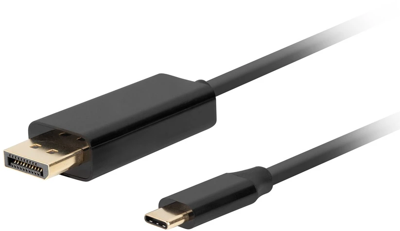 Lanberg kabelis usb-c(m)->displayport(m) 1m 4k 60hz juoda ca-cmdp-10cu-0010-bk