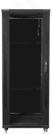 LANBERG FF01-6632-12B-kpl laisvai pastatomas stovas 19 išmontuotas plokščias paketas 32U/600x600mm juodas