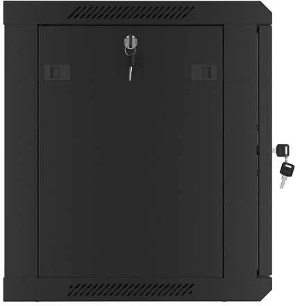 Lanberg Pakabinama spintelė 19 colių 9u 600x450 perforuotos durys (plokščia pakuotė) juoda