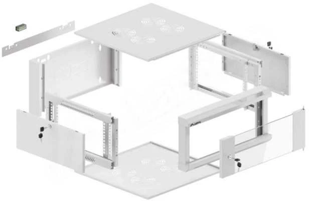 Lanberg wffa-5604-10s stojak 4u szafa wisząca pilka