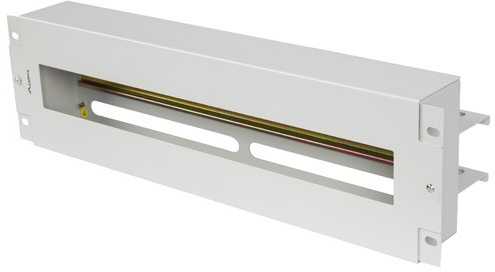 Lanberg 3U 19" įtampos paskirstymo skydas su DIN bėgelio TS-35 rutuliuku