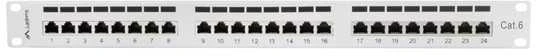 LANBERG PPS6-1024-S Patch Panel 24 prievadas 1U kat. 6 ekranuoti pilkai