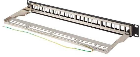 Lanberg Patch Panel tuščias 24 prievadai 1U 19" FTP Keystone juoda moduliams